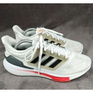 Adidas EQ21 Bounce Running Shoes White Black Red H00511 Men's Size 10